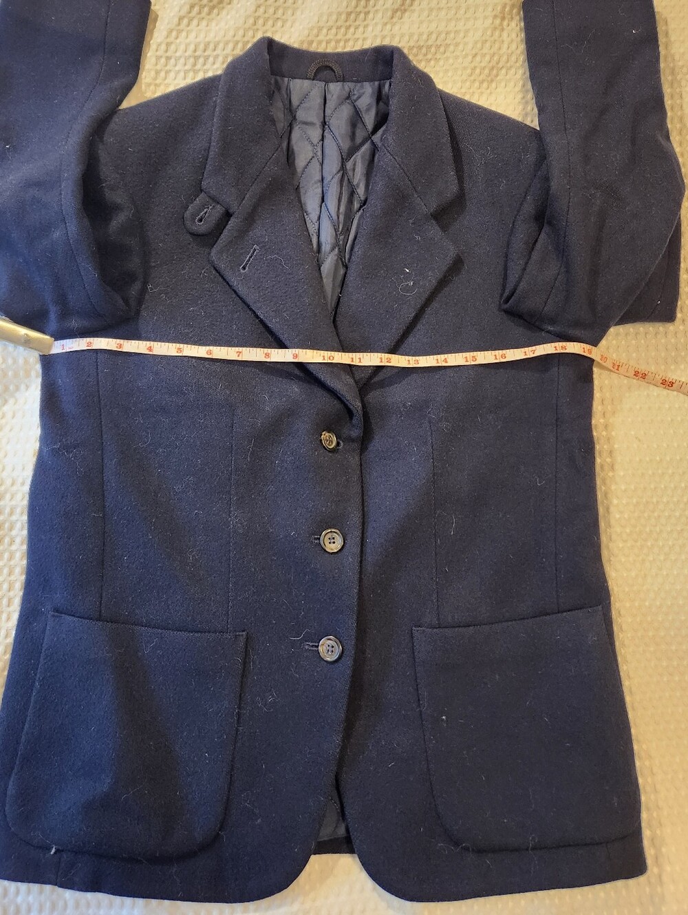 Vintage Women's LL Bean Wool Blazer/Jacket Size 4 Pet - Picture 10 of 12
